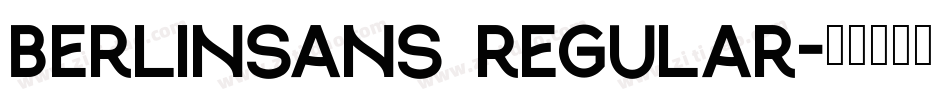 Berlinsans Regular字体转换